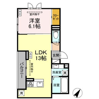 【間取り】 | D-ROOM甲府市国母A