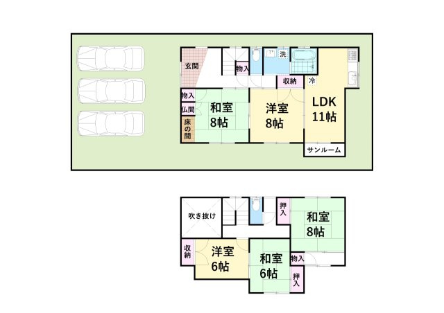 坂井市中古春江町江留中　中古戸建