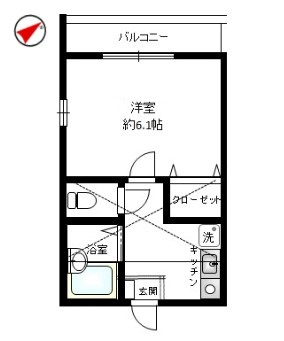ディアコート横浜高田の間取り