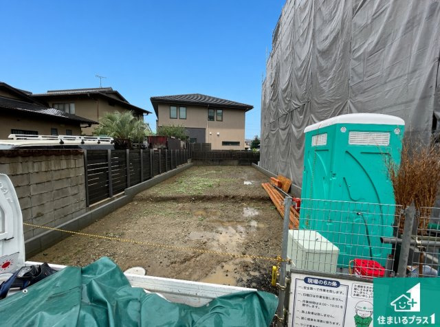 京都市山科区小野葛籠尻町　第1期　新築一戸建ての外観|周辺は落ち着いた街並みの住宅地！子育てがしやすい住環境です！まだ未完成ですが、現地でしかわからない事もございます。是非一度ご覧ください。