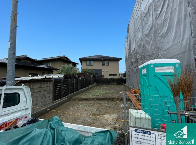 京都市山科区小野葛籠尻町　第1期　新築一戸建ての外観|周辺は落ち着いた街並みの住宅地！子育てがしやすい住環境です！まだ未完成ですが、現地でしかわからない事もございます。是非一度ご覧ください。
