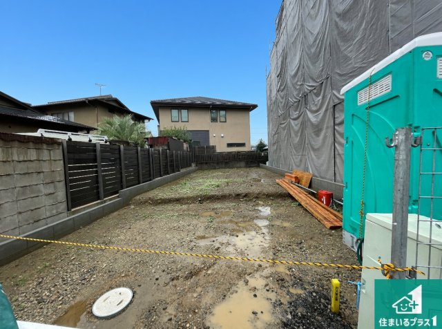 京都市山科区小野葛籠尻町　第1期　新築一戸建ての外観|周辺は落ち着いた街並みの住宅地！子育てがしやすい住環境です！まだ未完成ですが、現地でしかわからない事もございます。是非一度ご覧ください。