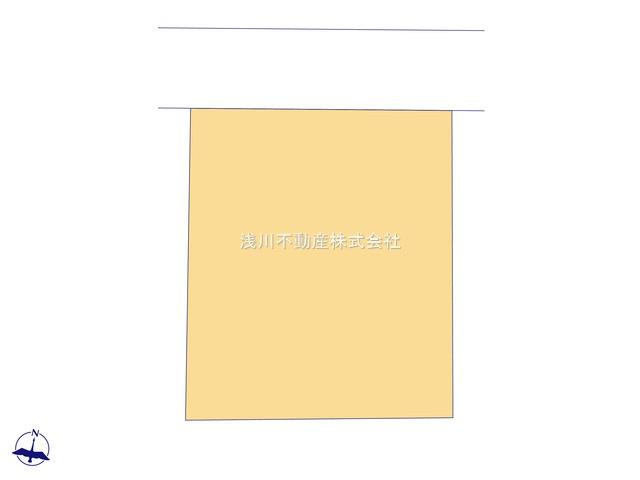 八王子市　宇津木町　新築一戸建ての区画図|～北側5ｍ道路に面している整形地～