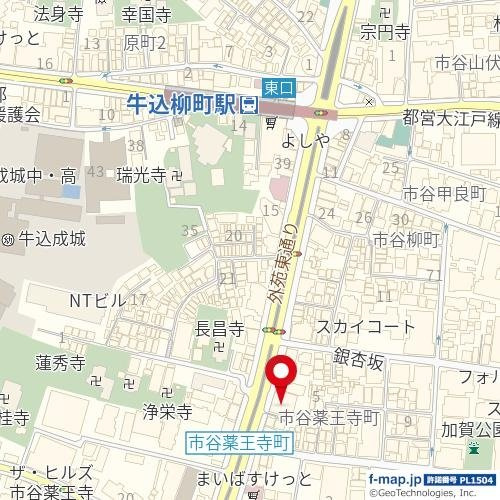 パークホームズ市谷薬王寺セントガレリアの地図