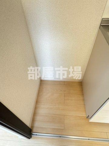 GREEN LAVRASのキッチン|冷蔵庫置場
