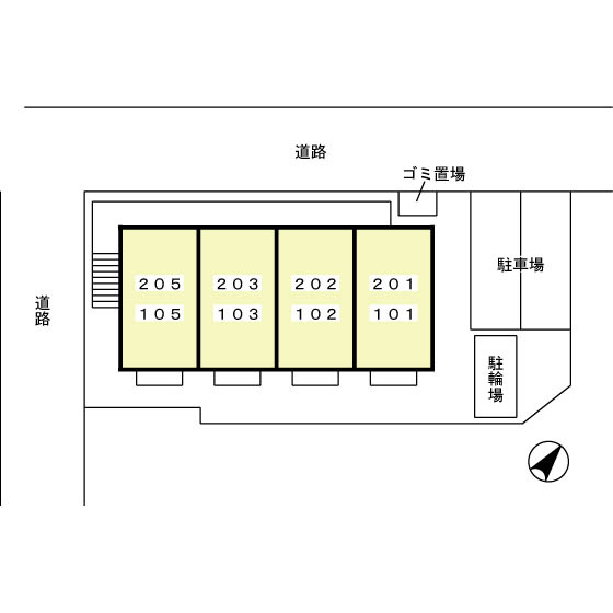 パークヒルズの区画図