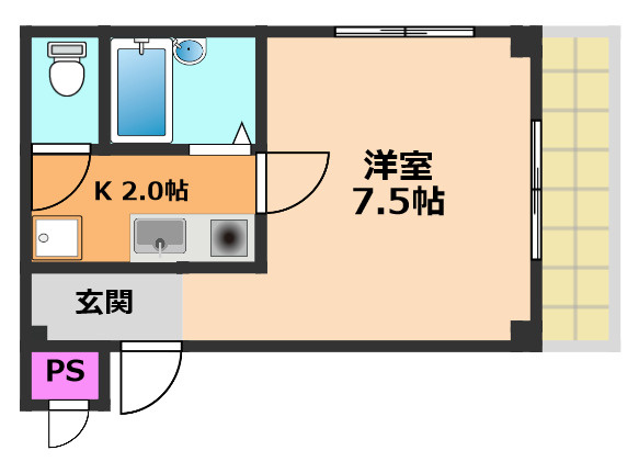 第二北本ハイツの間取り