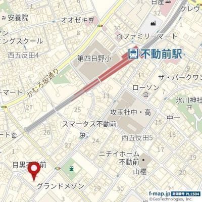 【地図】 | コルム目黒不動前