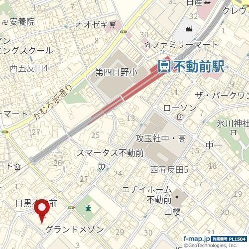 【地図】 | コルム目黒不動前