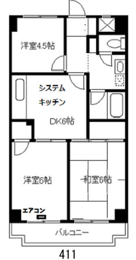 シャトーサンハイムの間取り