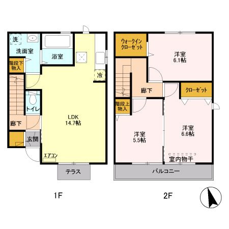 グリンヴェールCの間取り