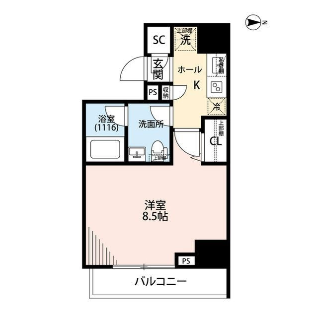 プレール・ドゥーク住吉駅前の間取り