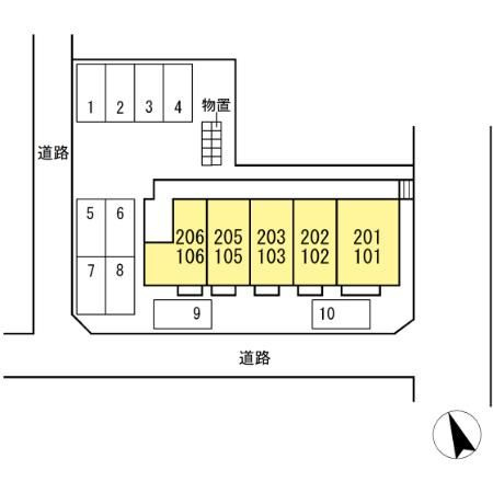 エル・ビエントの区画図
