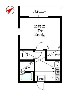 ディアコート横浜高田の間取り