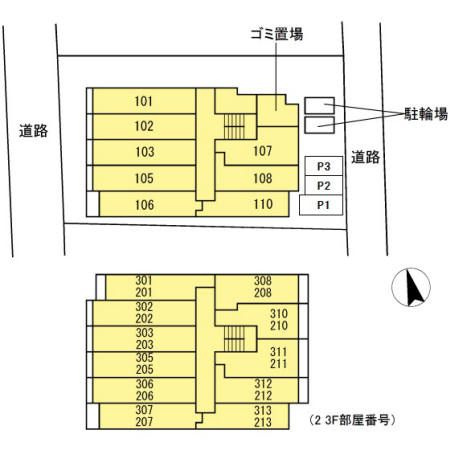 パティオ池袋の区画図