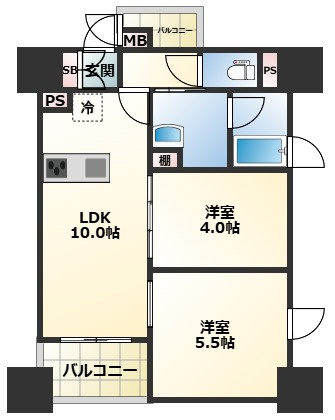 【間取り】 | ACP Residence　中野新橋
