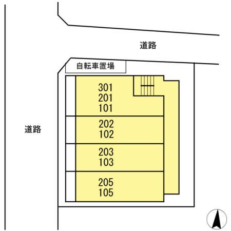 フォートエムズの区画図