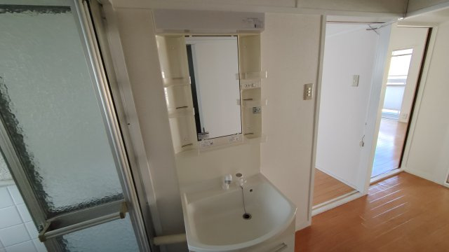 鶴甲コーポ24号館の洗面所