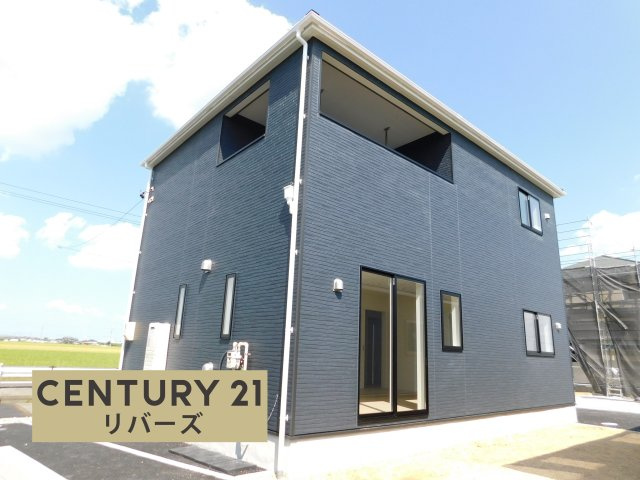 海部郡飛島村大字渚２丁目の新築一戸建の外観|☆２号棟☆　　新価格！！いつでも見学できます♪（お問合せ当日、平日、水曜、夜間でもＯＫ）　敷地５２．５２坪！　南に庭付き♪　駐車らくらく並列２台ＯＫ！　ＬＤＫと続き間で最大１９帖超！　全居室収納完備！