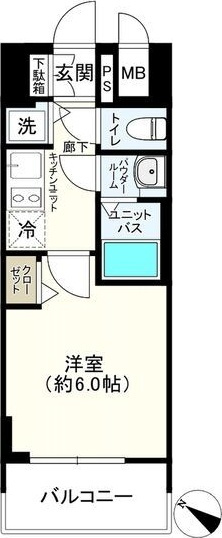 プレサンス三宮エレガンシアの間取り
