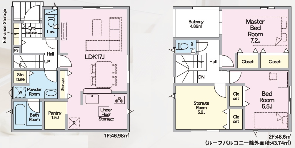 ★近江八幡市八幡町　第4期　新築一戸建ての間取り|1号地