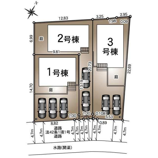 益城町安永第8の区画図