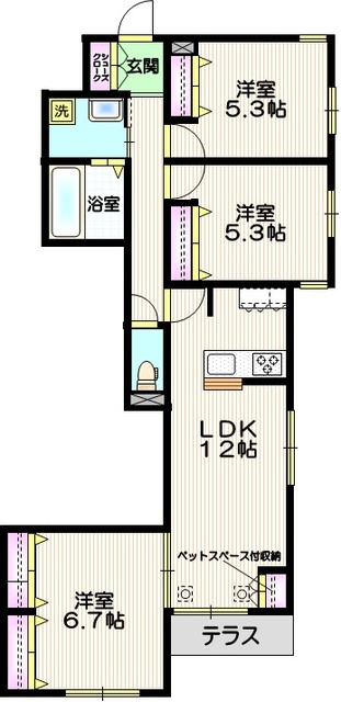 ルミエール大宮の間取り