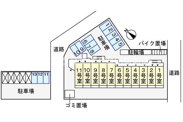 グランソレーユの区画図