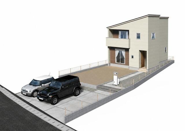 新築戸建て・仲介手数料無料）一宮市明地０１期　7号棟の外観|７号棟　完成予想図