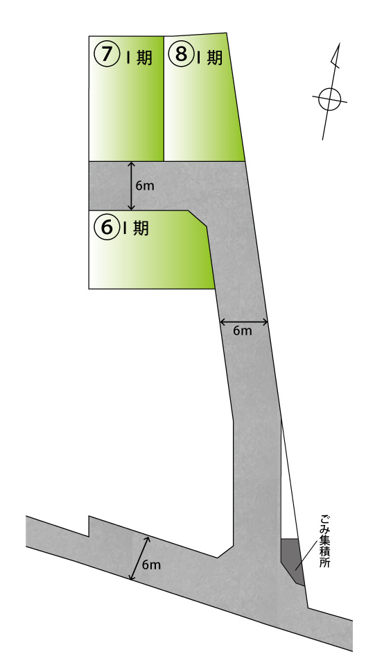 四箇郷北Ⅴ　8号地　【土地＋建物参考プラン】の区画図