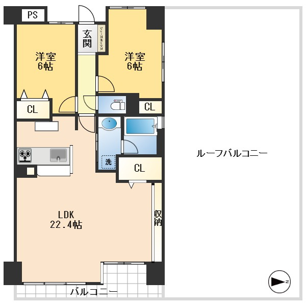 コスモ豊中桜の町の間取り