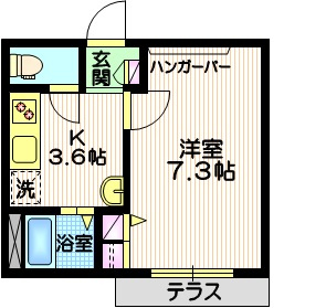 メゾンファミール西馬込２の間取り