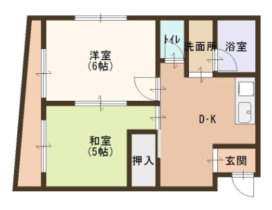 坂田ハイツの間取り