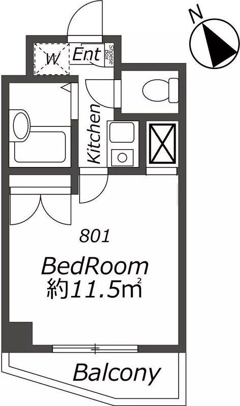 AP821 シャトレ21大手門の間取り