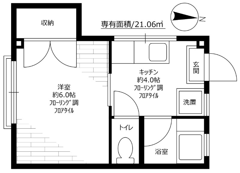 コーポ若村の間取り