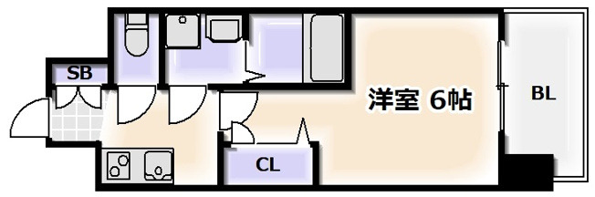【間取り】 | レオンコンフォート難波西Ⅲ