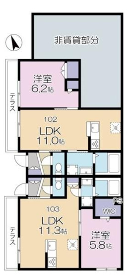 【間取り】 | ピュアシティ下北沢