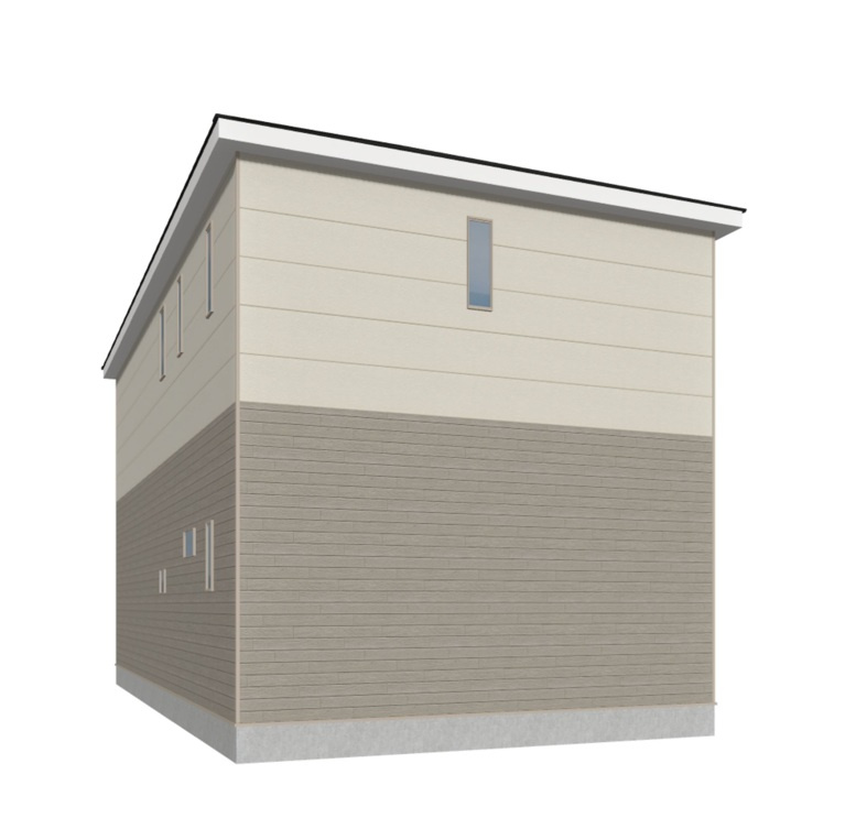 Cradlegarden　 日立市金沢町　第6　限定1棟！の完成予想図|北西側。