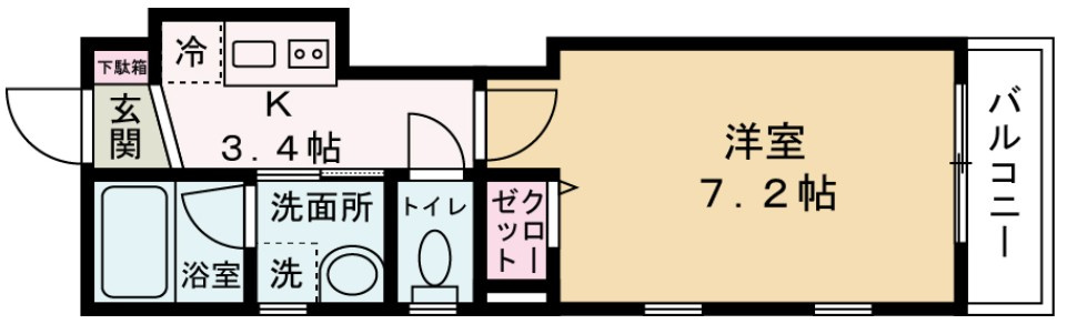bellezza中野坂上の間取り
