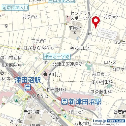 Ｈａｋｕｓｕｉ津田沼の地図