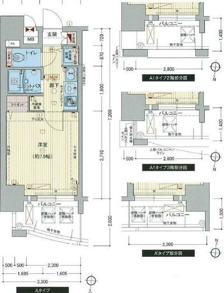 プレサンス泉アーバンゲートの間取り