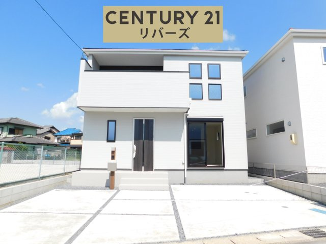 海部郡蟹江町富吉１丁目の新築一戸建の外観|☆１号棟☆ 　　新価格！！いつでもご案内できます♪（お問合せ当日、平日、水曜、夜間でもＯＫ）　長期優良住宅♪　ゆとりの４ＬＤＫ♪　南向き、陽当たり良好！　駐車並列３台ＯＫ！