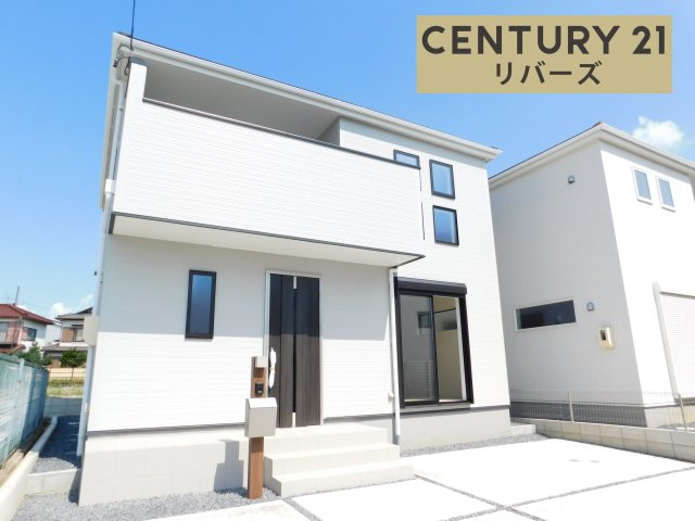 海部郡蟹江町富吉１丁目の新築一戸建の外観|☆１号棟☆ 　　新価格！！いつでもご案内できます♪（お問合せ当日、平日、水曜、夜間でもＯＫ）　長期優良住宅♪　ゆとりの４ＬＤＫ♪　南向き、陽当たり良好！　駐車並列３台ＯＫ！