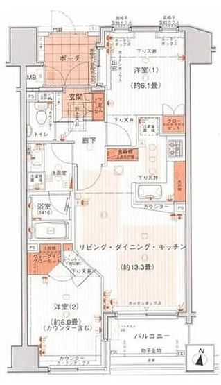 【間取り】 | ラ・コピエ大井町