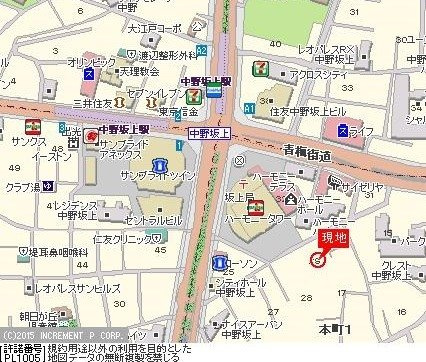 シャンテ蘭の地図