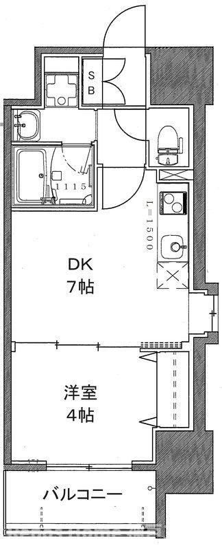 クリエイトビュー三宮磯上公園の間取り