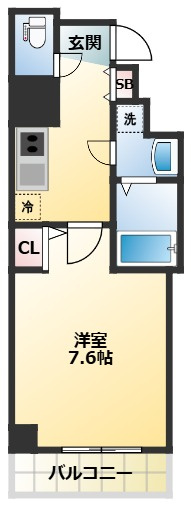 グランシャリオ西尾久の間取り