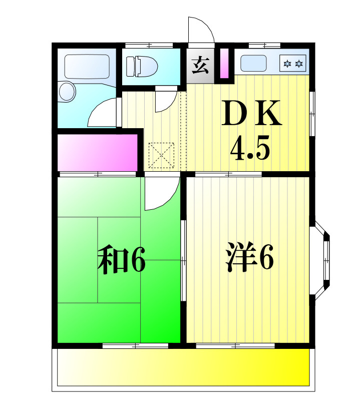 フジハイツⅡの間取り