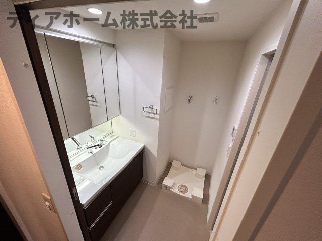 香芝市穴虫の賃貸マンションの洗面所