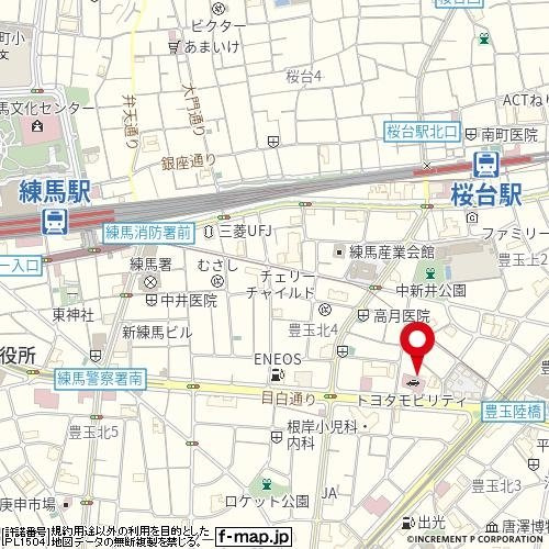 スカイコート練馬桜台の地図